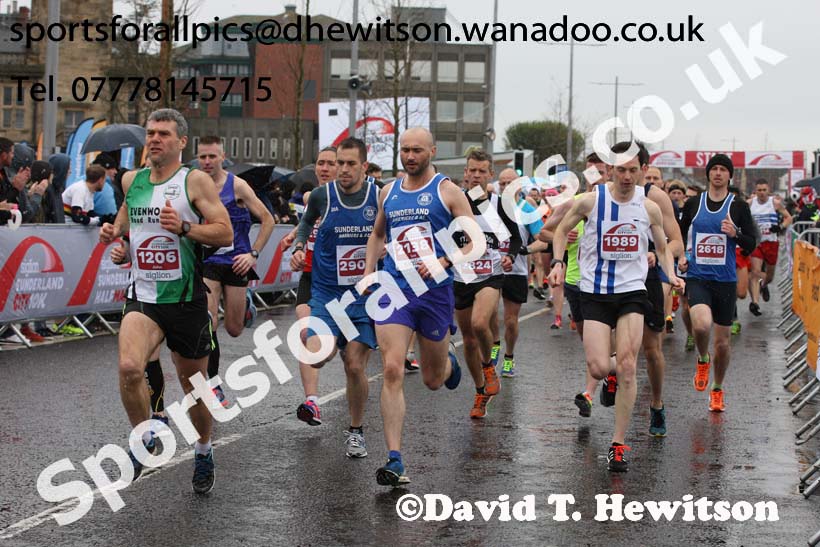 Sunderland City Half 10k, Sunderland City Half Marathon and 10k. Photo: David T. Hewitson/Sports for All Pics